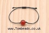 CGB9964 Fashion 12mm red agate adjustable bracelet jewelry
