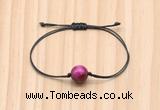 CGB9971 Fashion 12mm red tiger eye adjustable bracelet jewelry