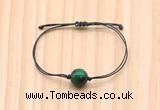 CGB9972 Fashion 12mm green tiger eye adjustable bracelet jewelry