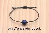 CGB9973 Fashion 12mm blue tiger eye adjustable bracelet jewelry