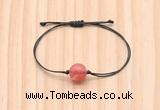 CGB9993 Fashion 12mm cherry quartz adjustable bracelet jewelry