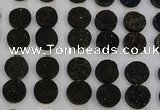 CGC125 16mm flat round druzy quartz cabochons wholesale