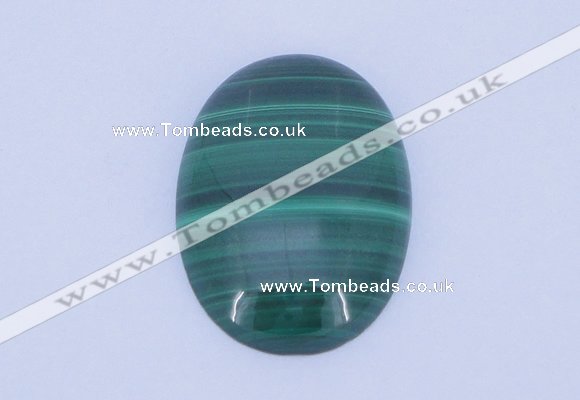 CGC14 30*40mm oval natural malachite gemstone cabochons wholesale