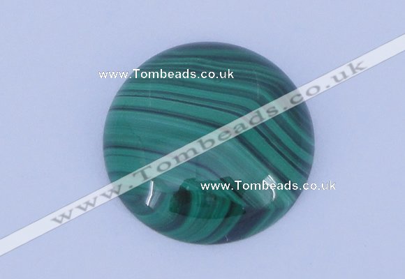 CGC15 20pcs 4mm flat round natural malachite gemstone cabochons