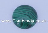 CGC16 20pcs 5mm flat round natural malachite gemstone cabochons