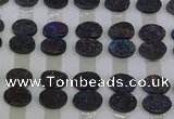 CGC186 13*18mm oval druzy quartz cabochons wholesale