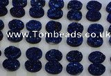 CGC191 15*20mm oval druzy quartz cabochons wholesale