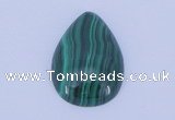 CGC31 2pcs 16*22mm flat teardrop natural malachite gemstone cabochons