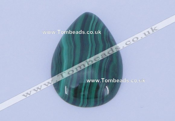 CGC31 2pcs 16*22mm flat teardrop natural malachite gemstone cabochons