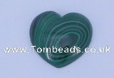 CGC35 5pcs 16*16mm heart natural malachite gemstone cabochons