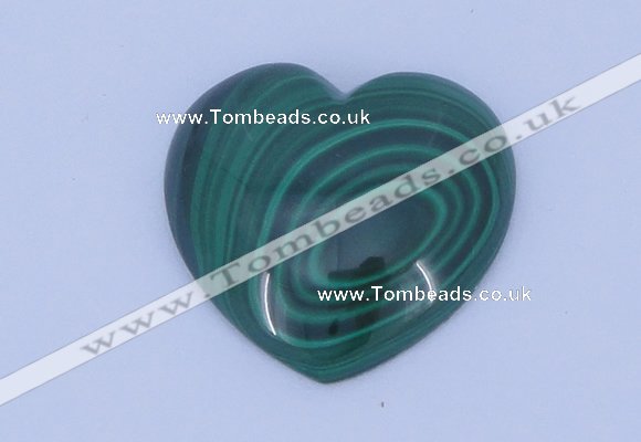 CGC35 5pcs 16*16mm heart natural malachite gemstone cabochons