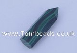 CGC43 10*30mm faceted column natural malachite gemstone cabochons