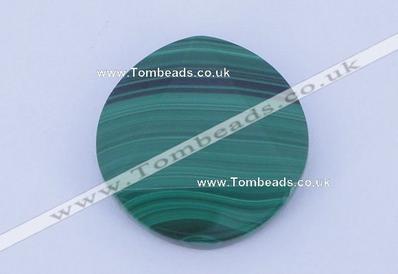 CGC44 24mm faceted coin natural malachite gemstone cabochons