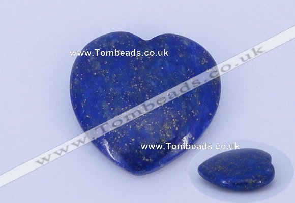 CGC49 25*25mm heart natural lapis lazuli gemstone cabochons