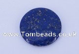 CGC50 6*28mm flat round natural lapis lazuli gemstone cabochons