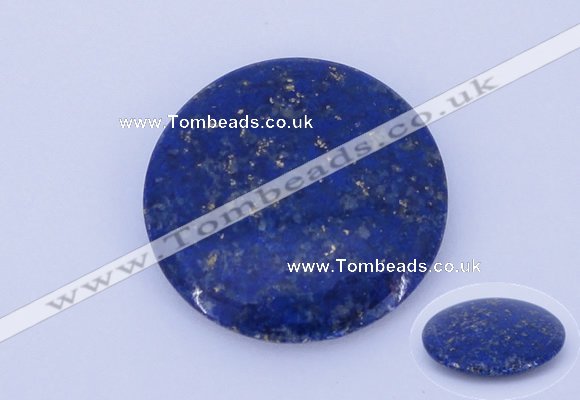 CGC50 6*28mm flat round natural lapis lazuli gemstone cabochons