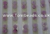 CGC85 8mm flat round druzy quartz cabochons wholesale
