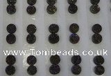 CGC86 8mm flat round druzy quartz cabochons wholesale