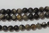 CGE101 15.5 inches 6mm round glaucophane gemstone beads