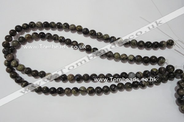 CGE103 15.5 inches 10mm round glaucophane gemstone beads