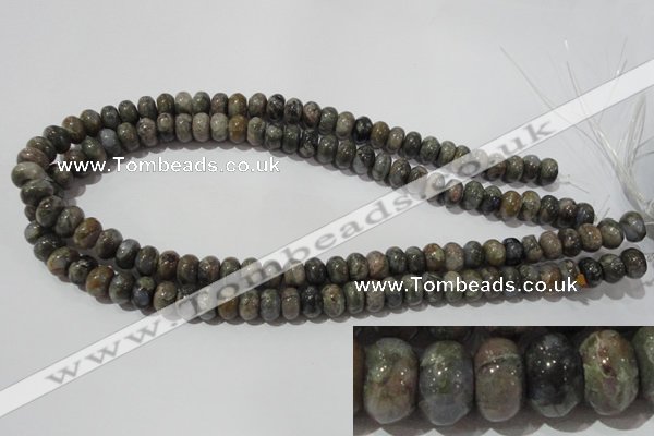 CGE110 15.5 inches 6*10mm rondelle glaucophane gemstone beads