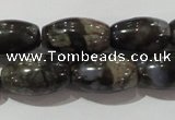 CGE115 15.5 inches 8*14mm rice glaucophane gemstone beads