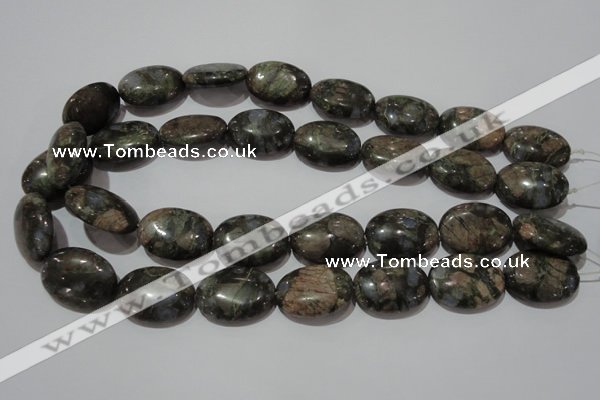 CGE135 15.5 inches 18*25mm oval glaucophane gemstone beads