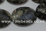 CGE136 15.5 inches 22*30mm oval glaucophane gemstone beads