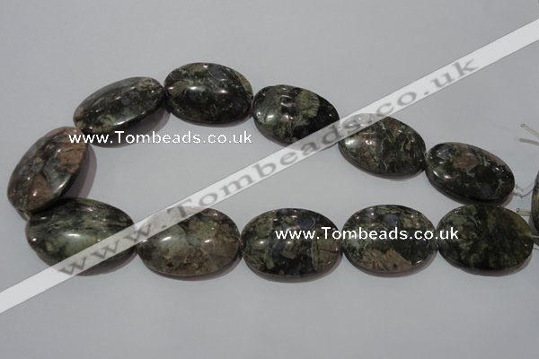 CGE137 15.5 inches 25*35mm oval glaucophane gemstone beads