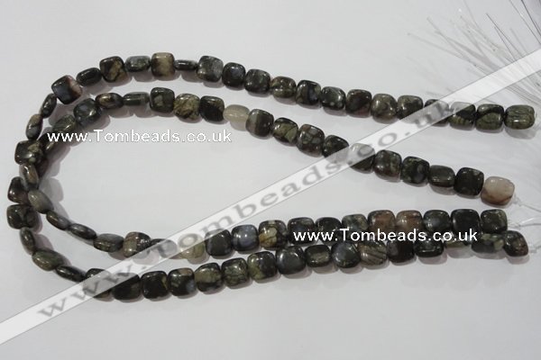 CGE151 15.5 inches 10*10mm square glaucophane gemstone beads