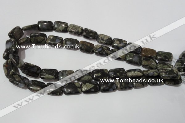 CGE160 15.5 inches 13*18mm rectangle glaucophane gemstone beads