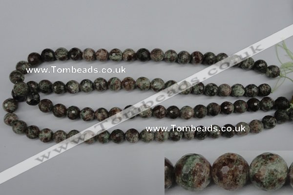 CGG03 15.5 inches 10mm faceted round ghost gemstone beads wholesale