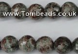 CGG05 15.5 inches 14mm faceted round ghost gemstone beads wholesale