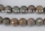 CGG12 15.5 inches 8mm faceted round ghost gemstone beads wholesale