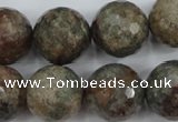 CGG18 15.5 inches 18mm faceted round ghost gemstone beads wholesale
