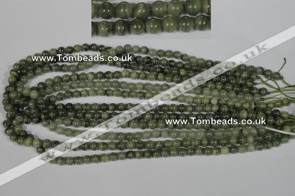 CGH02 15.5 inches 6mm round green hair stone beads wholesale
