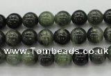 CGH03 15.5 inches 8mm round green hair stone beads wholesale