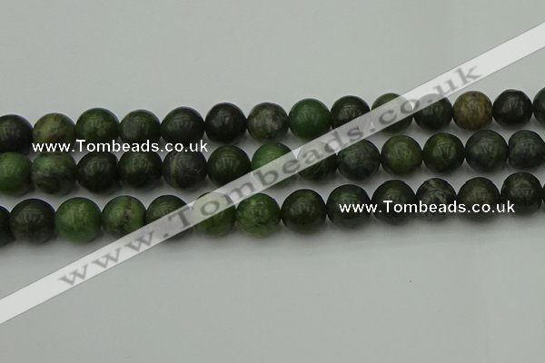 CGJ405 15.5 inches 14mm round green jade beads wholesale