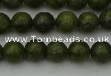 CGJ451 15.5 inches 6mm round green jasper beads wholesale