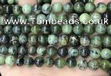 CGJ502 15.5 inches 8mm round green jade beads wholesale