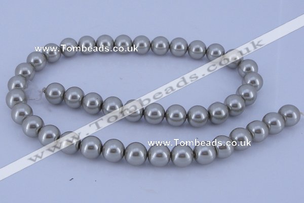 CGL173 10PCS 16 inches 6mm round dyed glass pearl beads wholesale