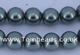 CGL213 10PCS 16 inches 6mm round dyed glass pearl beads wholesale