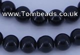 CGL282 10PCS 16 inches 4mm round dyed glass pearl beads wholesale
