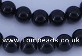 CGL283 10PCS 16 inches 6mm round dyed glass pearl beads wholesale