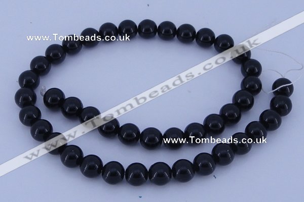 CGL284 10PCS 16 inches 8mm round dyed glass pearl beads wholesale