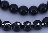 CGL288 5PCS 16 inches 16mm round dyed glass pearl beads wholesale