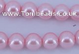 CGL304 10PCS 16 inches 8mm round dyed glass pearl beads wholesale