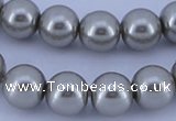 CGL372 10PCS 16 inches 4mm round dyed glass pearl beads wholesale