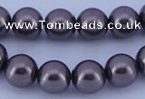 CGL403 10PCS 16 inches 6mm round dyed glass pearl beads wholesale