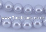 CGL77 5PCS 16 inches 14mm round dyed glass pearl beads wholesale